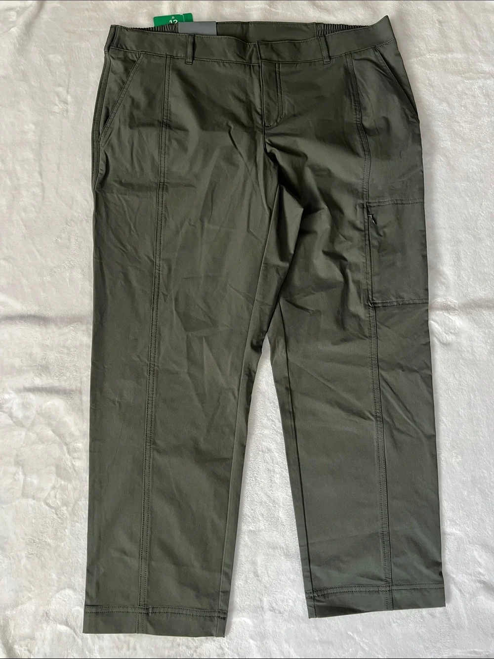Kirkland Signature Chinos in Olive & Black size 12